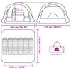 vidaXL Familjetält cabin 6 personer blå vattentätt