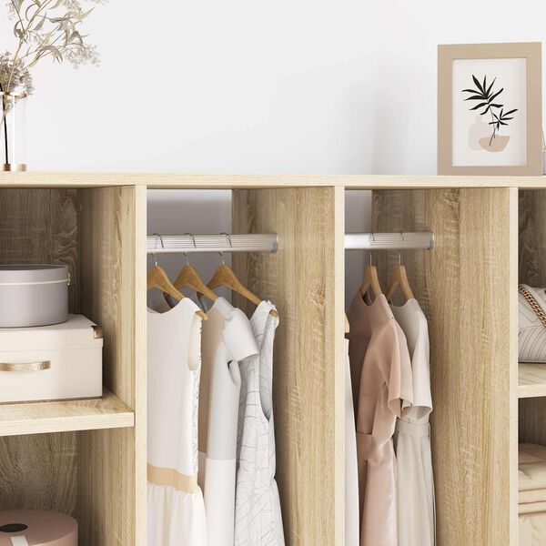 vidaXL Kl&auml;dst&aring;ng 12 pcs Silver 764 x 15 x 29 mm Aluminiumlegering