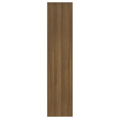 vidaXL Bokhylla/Rumsavdelare brun ek 60x30x135 cm konstruerat trä