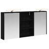 vidaXL Badrumssk&aring;psset 3 st 126 x 16 x 62.5 cm Konstruerat tr&auml;