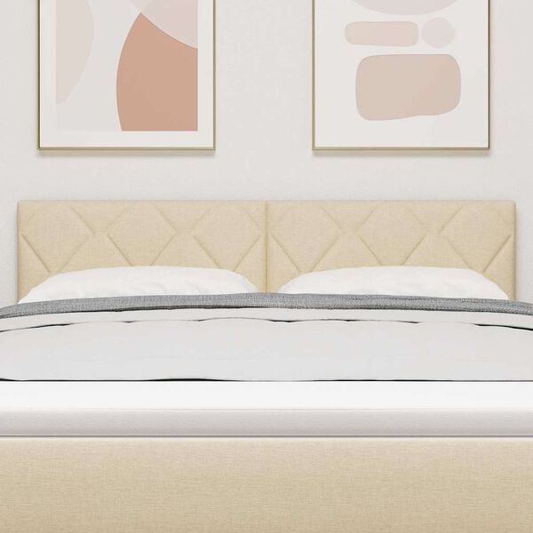 vidaXL Huvudgavel Kr&auml;m 160 cm tyg