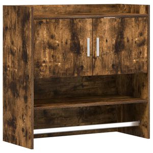 vidaXL V&auml;gg hylla V&auml;ggmonterat R&ouml;kt ek 80 x 36 x 80 cm Konstruerat tr&auml;
