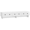 vidaXL TV-sk&aring;p 147 x 34,5 x 30 cm Vit h&ouml;gglans Konstruerat tr&auml;