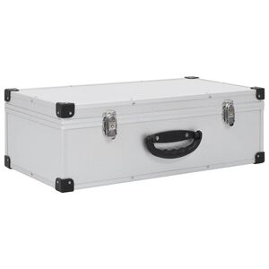 vidaXL CD-v&auml;ska f&ouml;r 80 cd-skivor aluminium ABS silver