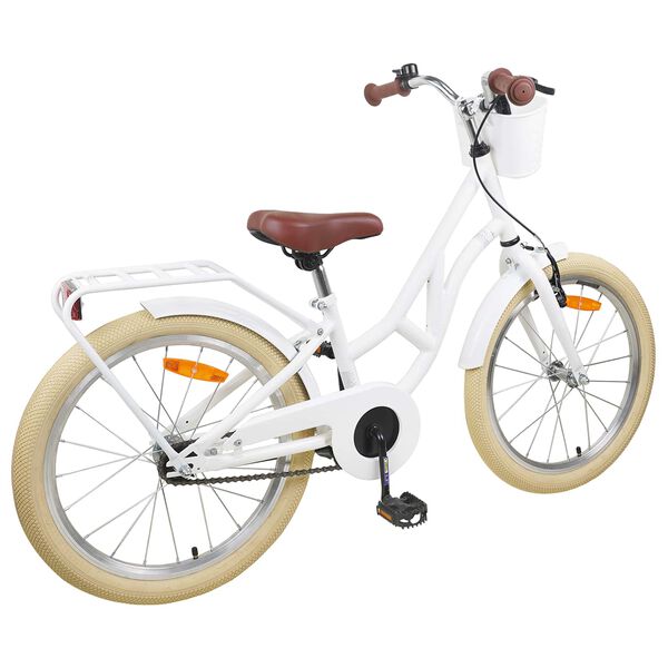 vidaXL Barncykel 20 Tum 6-11 Vit