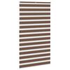 vidaXL Rullgardin zebra brun 120x230 cm tyg bredd 115,9 cm polyester