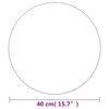 vidaXL Väggspegel rund 40 cm glas