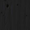 vidaXL Skänk svart 83x41,5x100 cm massiv furu