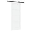 vidaXL Skjutd&ouml;rr ORKDAL 83 x 211 cm Konstruerat tr&auml; Vit och svart