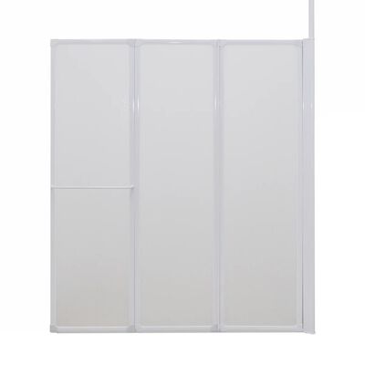 vidaXL Dusch- och badvägg L-formad 4 paneler 120x70x137 cm