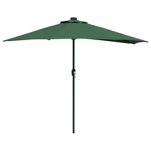 vidaXL Tr&auml;dg&aring;rdsparasol 294 x 150 x 224 cm Polyester och St&aring;l Gr&ouml;n
