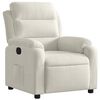 vidaXL Reclinerf&aring;t&ouml;lj gr&auml;ddvit sammet