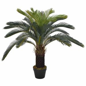 vidaXL Konstv&auml;xt Cycas med kruka 90 cm gr&ouml;n