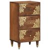 vidaXL Sideboard med l&aring;da Brun 40 x 33 x 75 cm Massivt mangotr&auml;