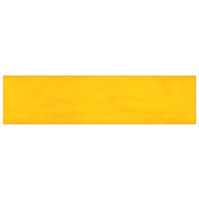 vidaXL Väggpaneler 12 st gul 60x15 cm sammet 1,08 m²