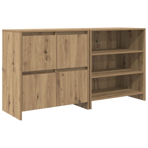 vidaXL Sideboard 2 pcs Artisan Ek 70 x 41 x 75 cm Konstruerat tr&auml;