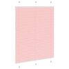 vidaXL Plisserad persienn rosa 110x150 cm tyg bredd 109,4cm polyester