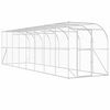vidaXL H&ouml;nshus mot V&auml;gg Silver 600 x 150 x 215 cm Galvaniserat st&aring;l