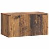 vidaXL V&auml;ggmonterad TV-b&auml;nk V&auml;ggmonterad Gammalt tr&auml; 59,5 x 31 x 30 cm