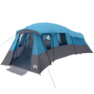 vidaXL Familjet&auml;lt med tak med lagring Bl&aring; 762 x 655 x 218 cm taffeta