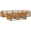 vidaXL Utomhussoffset 7 pcs Naturlig