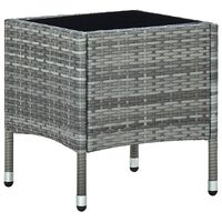 vidaXL Trädgårdsbord grå 40x40x45 cm konstrotting