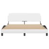 vidaXL Bed Frame "Dover" White 160x200 cm Faux Leather