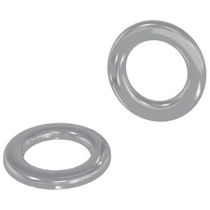 vidaXL Skivor 2 st Silver 10 x 10 x 0,8 mm J&auml;rn