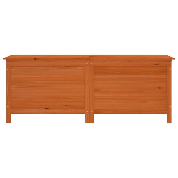 vidaXL Dynbox brun 150x50x56,5 cm massivt grantr&auml;