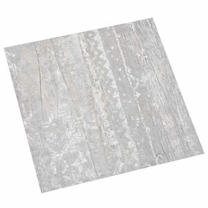 vidaXL Sj&auml;lvh&auml;ftande golvplankor Gr&aring; 30,5 x 30,5 cm 20 st PVC