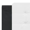 vidaXL Bed Frame without Mattress "Zadar" Black and White 180x200 cm Faux Leather