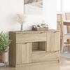vidaXL Sideboard med l&aring;da Sonoma-ek 100 x 30 x 65,6 Konstruerat tr&auml;