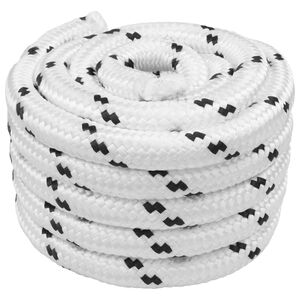 vidaXL B&aring;tsn&ouml;re 2.5 mm 25 m Vit Polyester