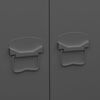 vidaXL Garderob industriell antracit 90x50x180 cm metall