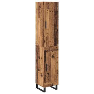 vidaXL Sk&aring;p Gammalt tr&auml; 34,5 x 34 x 180 cm Konstruerat tr&auml;