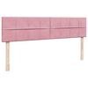 vidaXL Ottoman s&auml;ngram med madrasser rosa 160x200 cm sammet