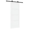 vidaXL Skjutd&ouml;rr ORKDAL Vit 83 x 202 cm Massiv furu