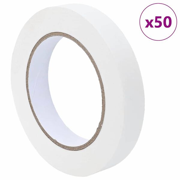 vidaXL M&aring;lartape 50 pcs Vit 19 mm x 50 m Papper