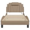 vidaXL Bed Frame "Viana" with LED without Mattress Cappuccino 90x200 cm