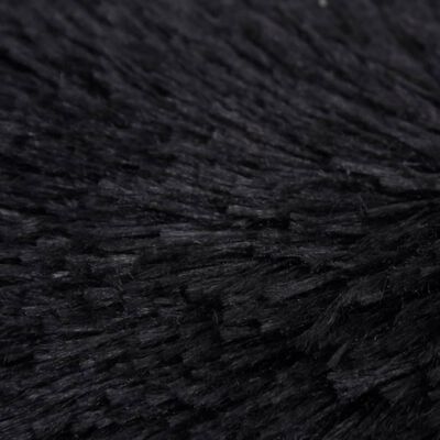 vidaXL Hund- och kattkudde tvättbar svart 70x70x15 cm plysch
