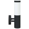 vidaXL Utomhus vägglampa Svart 15 x 7,5 x 33 cm