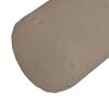 vidaXL Bolsterkuddar 2 pcs Taupe Ø 25 x 70 cm Mikrofiber Tyg