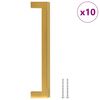 vidaXL Sk&aring;phandtag 10 st guld 160 mm rostfritt st&aring;l