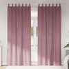 vidaXL M&ouml;rkl&auml;ggningsgardiner 2 pcs M&ouml;rkrosa 140 x 245 cm Sammet