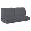 vidaXL Kuddsats Oxford Tyg Antracit 120 x 50 x 52 cm