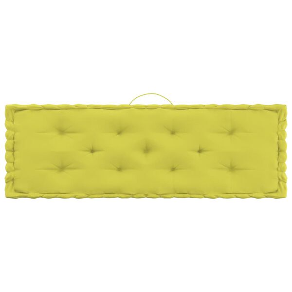 vidaXL Dynor till pallsoffa 5 st &auml;ppelgr&ouml;n bomull