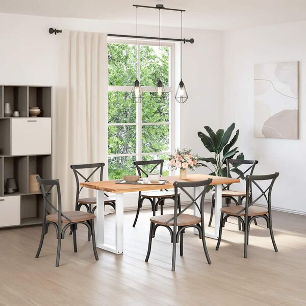 vidaXL Matbordsben U-formade 2 st vita 50x(72-73) cm st&aring;l