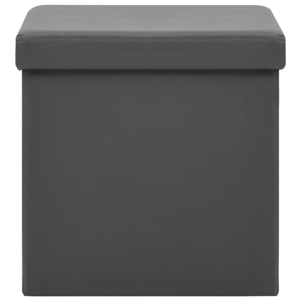 vidaXL Hopf&auml;llbar f&ouml;rvaringspall gr&aring; PVC