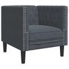 vidaXL Soffa M&ouml;rkgr&aring; 74,5 x 71 x 70,5 cm Sammet