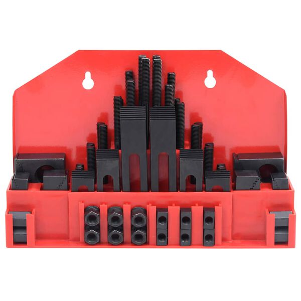 vidaXL Spännverktygssats 58 delar stål T-spår M10